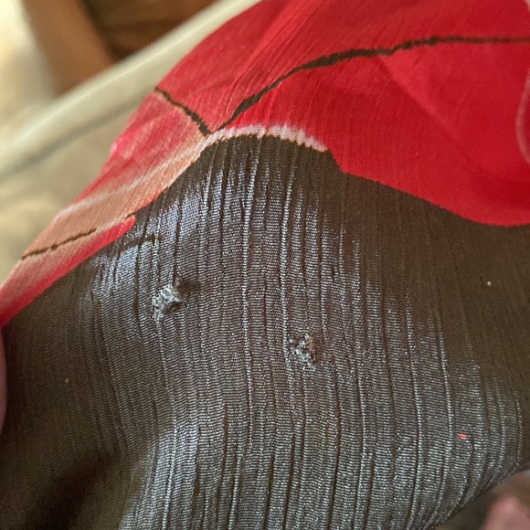 Vintage 100% silk amazing abstract print kimono cover up duster - Picture 16 of 16